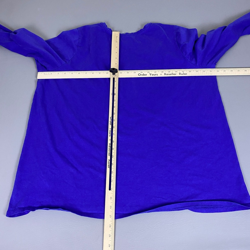 Woman Within T-Shirt Top Womens 2X 26/28 Purple 3/4 Sleeve Crew Neck 100% Cotton - Picture 6 of 9